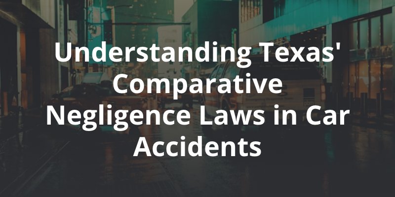 car accident with caption: Understanding Texas' Comparative Negligence Laws in Car Accidents"